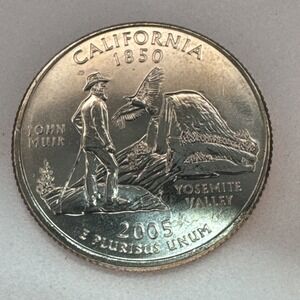 2005 - P Washington Quarter - California from US Mint Coin KM 370 UNC Condition